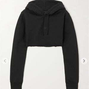Givenchy Black Cropped Hoodie
